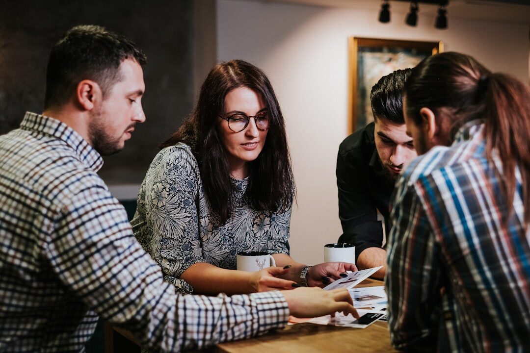 Business team in a collaborative planning session